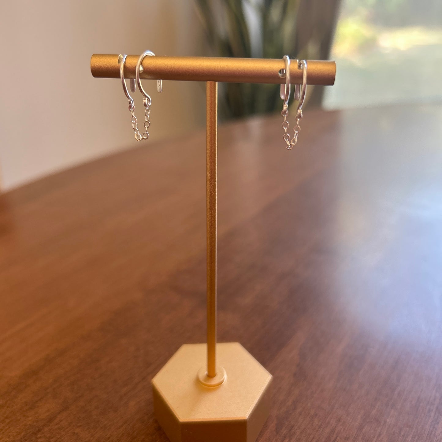 Double Hoop Sterling Silver
