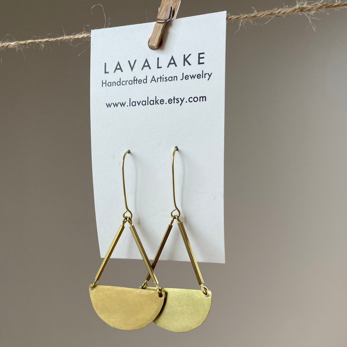 Brass Semicircle Drop